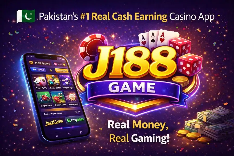 J188 Game Pakistan real cash gaming app interface for online play